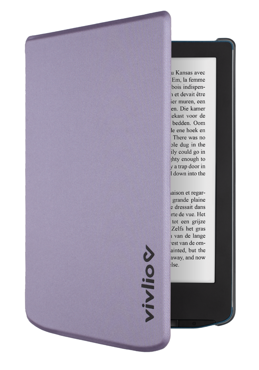 Housse intelligente transparente - Liseuse Vivlio Light Zen, Light, Light HD & Light HD Color - Lilas