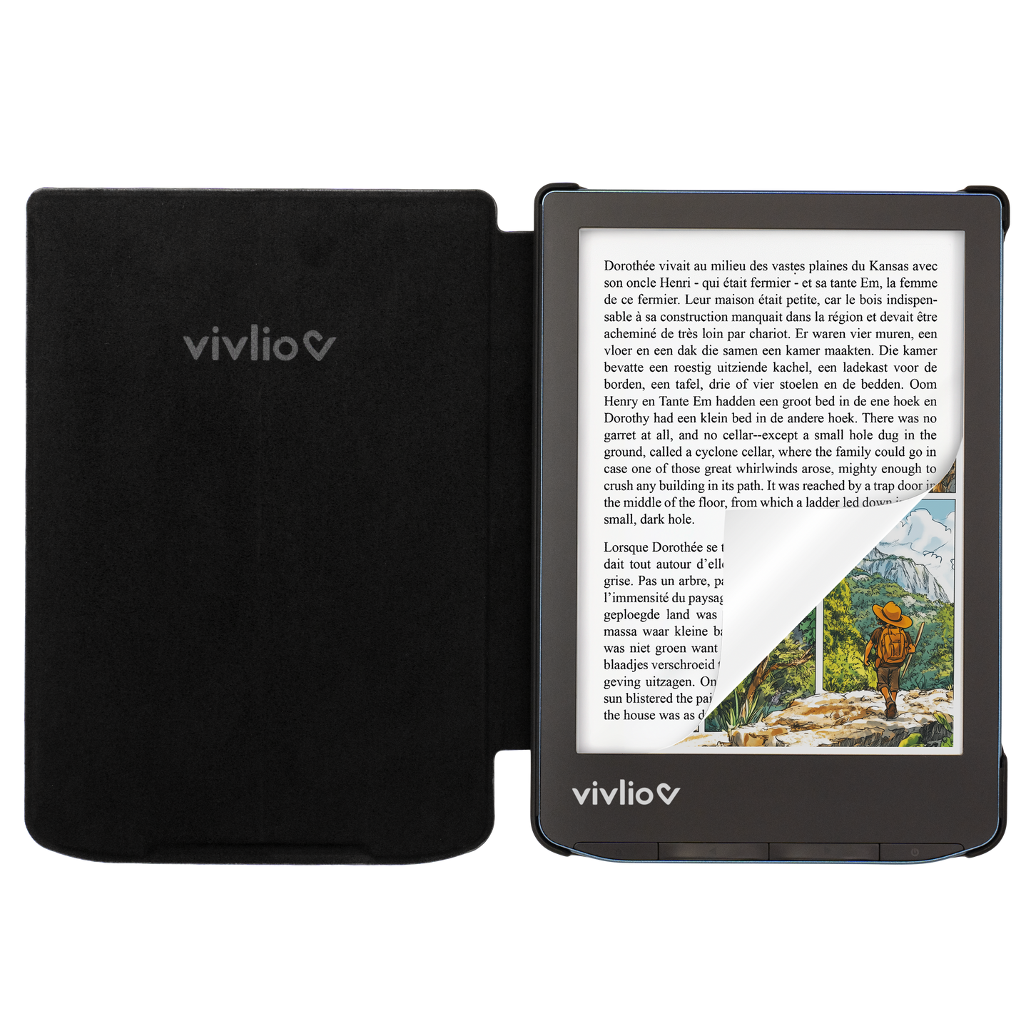 Housse intelligente - Liseuse Vivlio Light, Light ZEN, Light HD & Light HD Color - Citron
