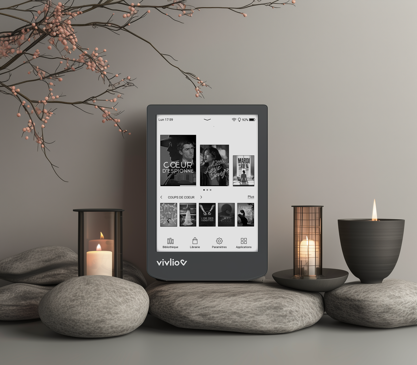 Liseuse Vivlio Light Zen - Noire