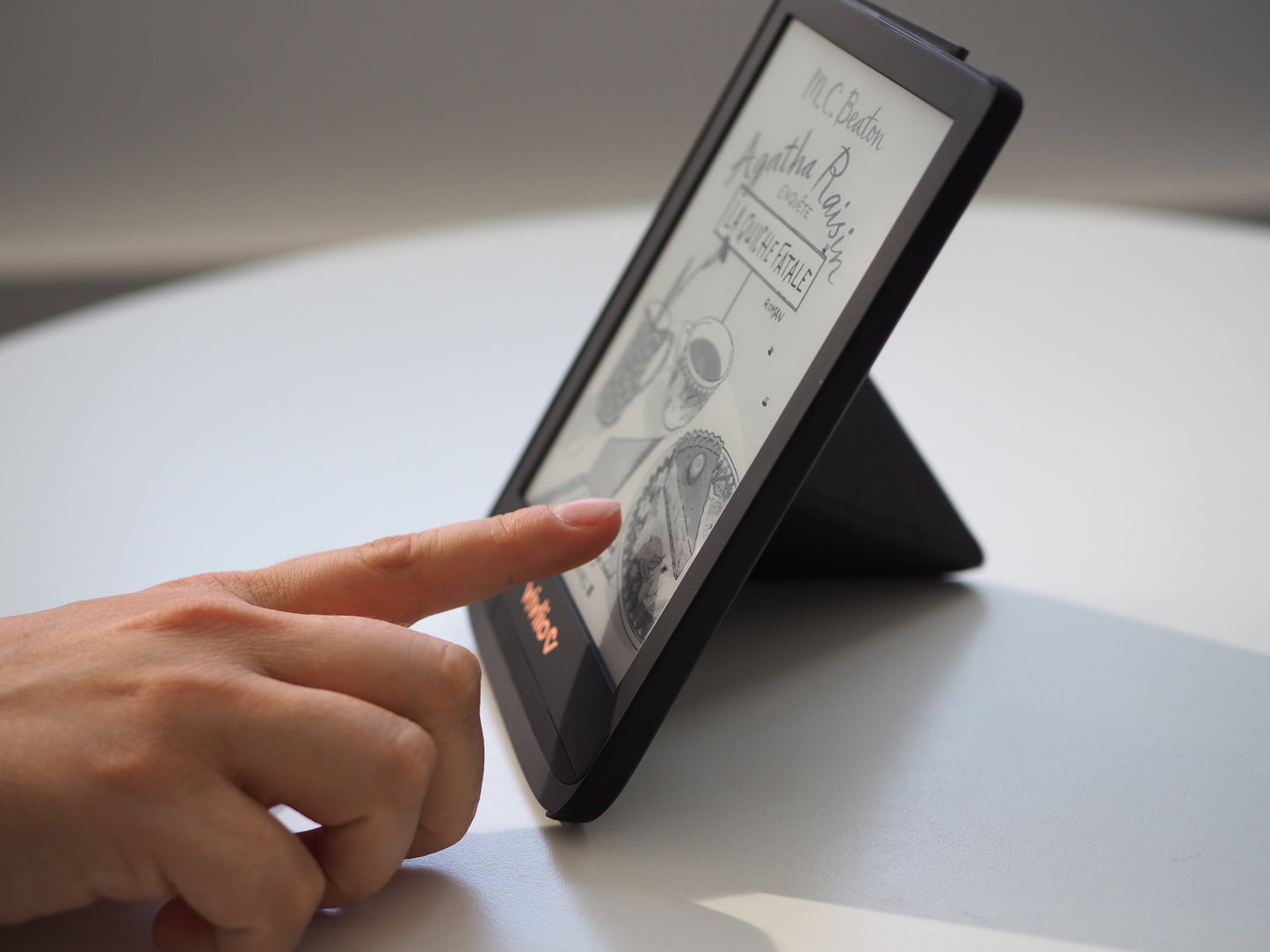 Housse intelligente Origami - Liseuse Touch Lux 5, Touch HD Plus - Grise (ANCIENNE GAMME DE LISEUSE)
