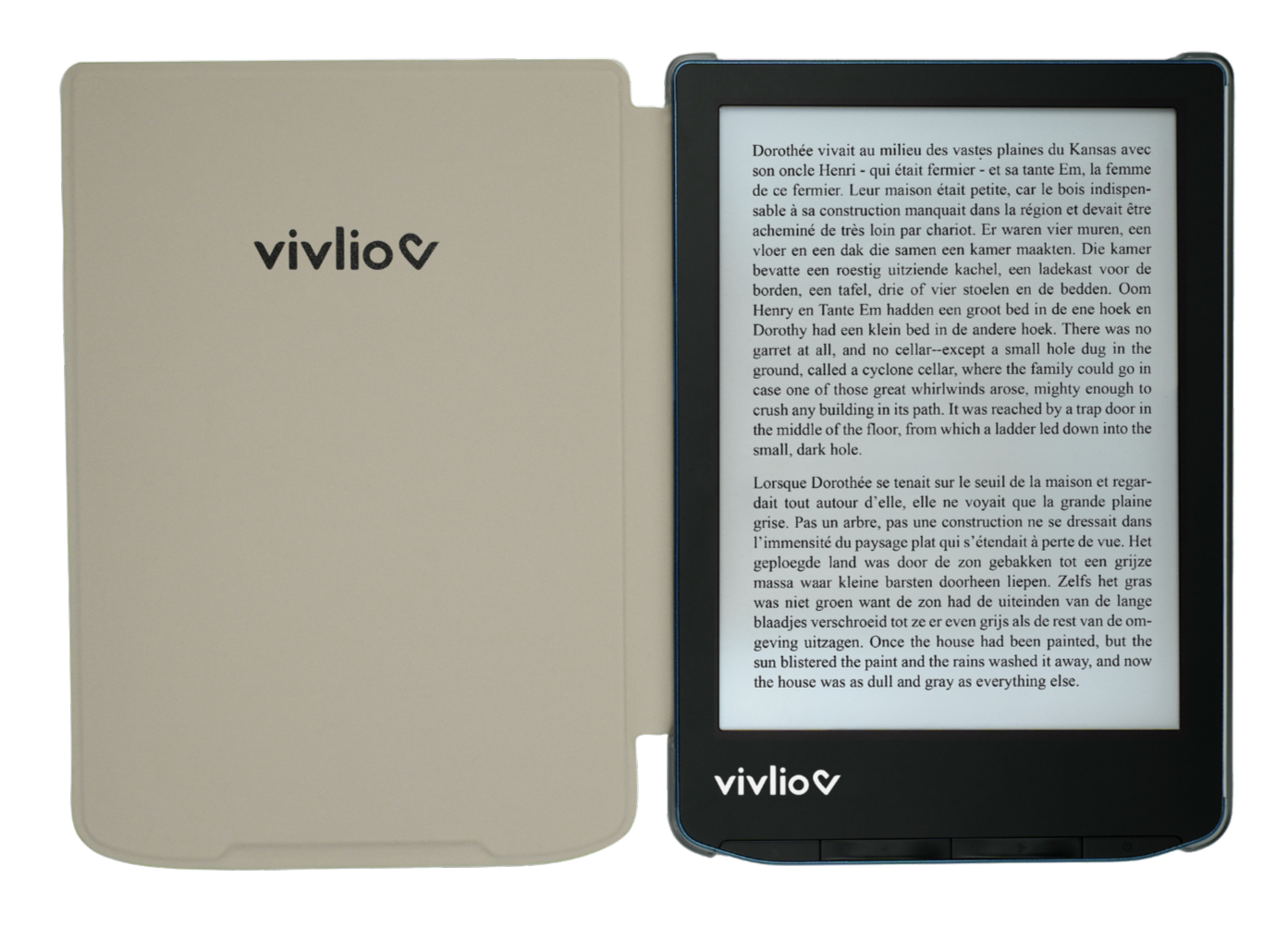 Housse intelligente transparente - Liseuse Vivlio Light ZEN, Light, Light HD & Light HD Color - Pistache