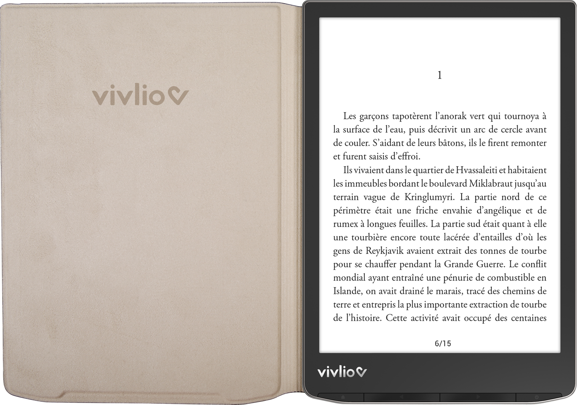Housse intelligente pour InkPad 4 - Noire – Vivlio