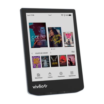 Liseuse Vivlio Light HD Color - Bleu acier