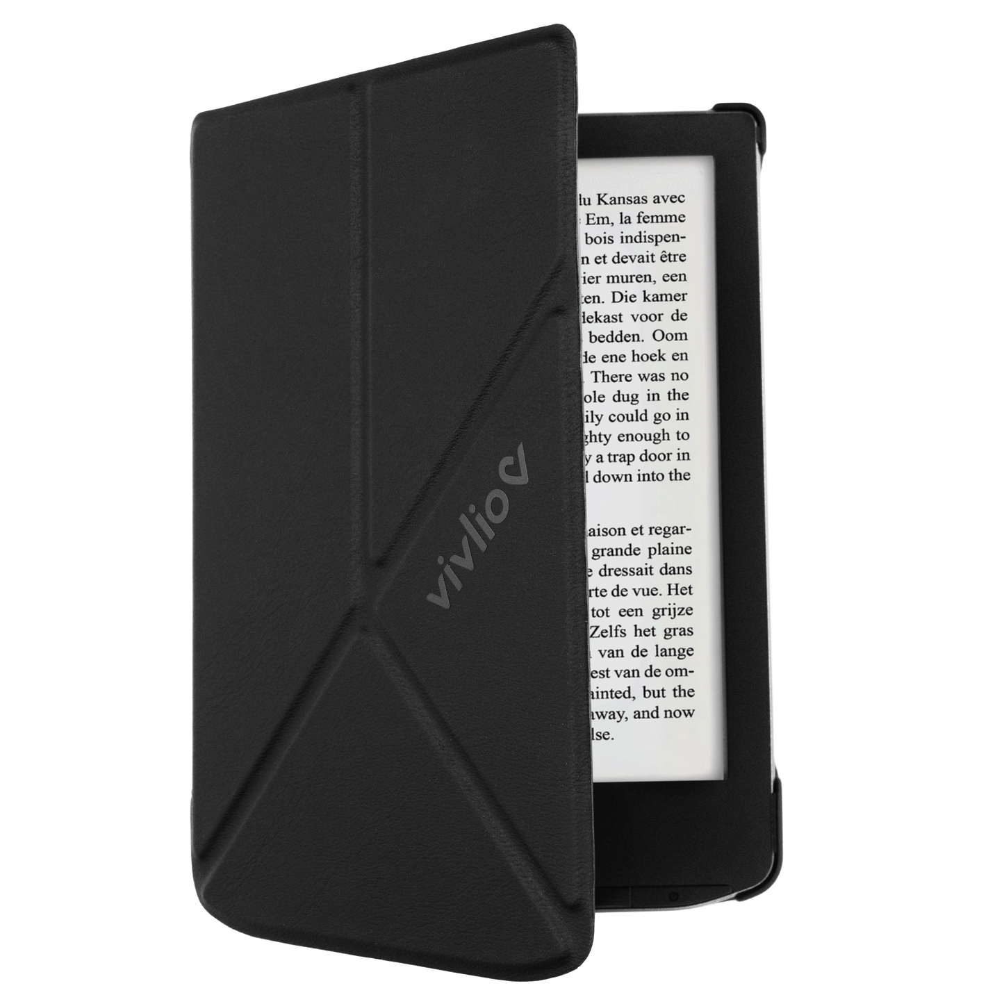 Housse intelligente Origami - Liseuse Vivlio Light, Light ZEN, Light HD & Light HD Color - Noire