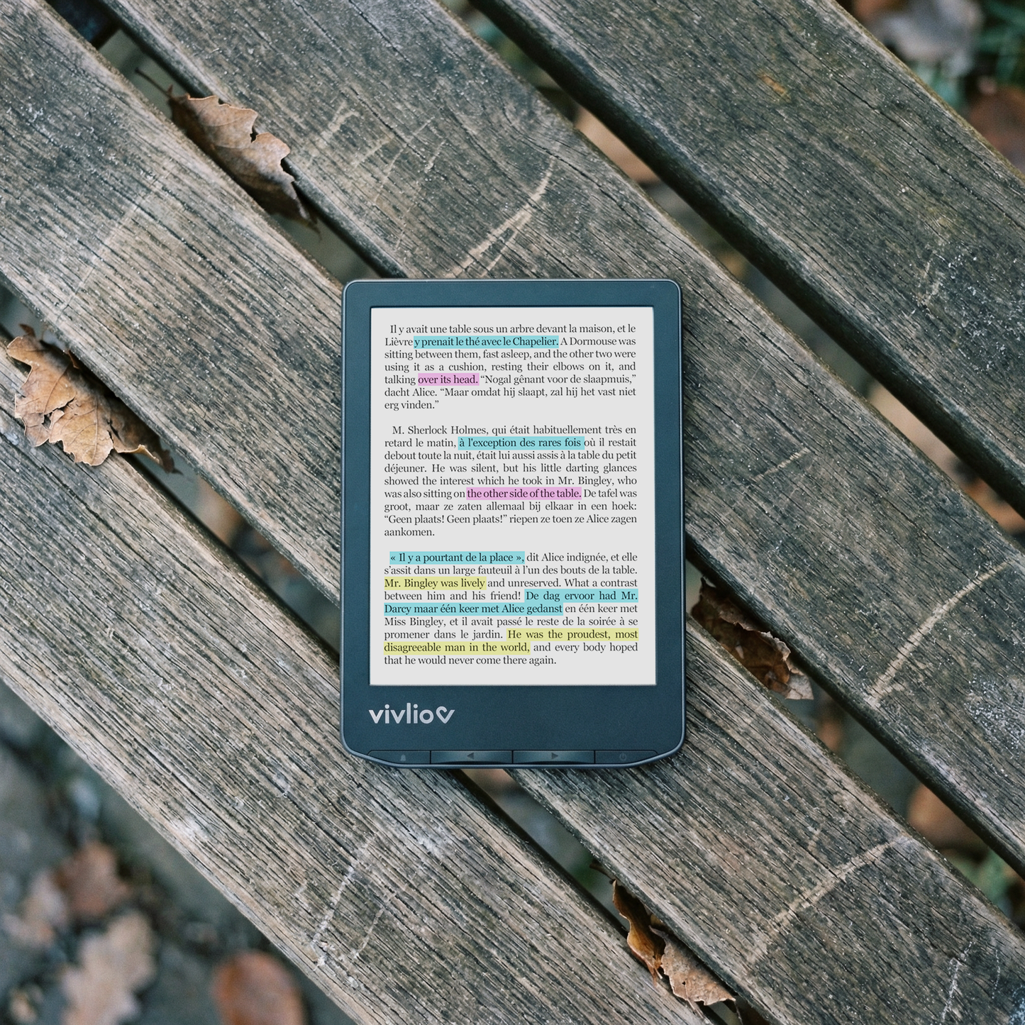 Liseuse Vivlio Light HD Color - Bleu acier