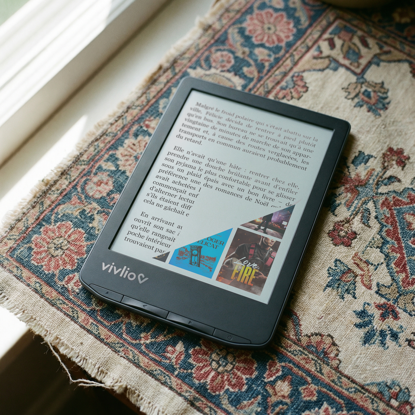 Liseuse Vivlio Light HD Color - Bleu acier